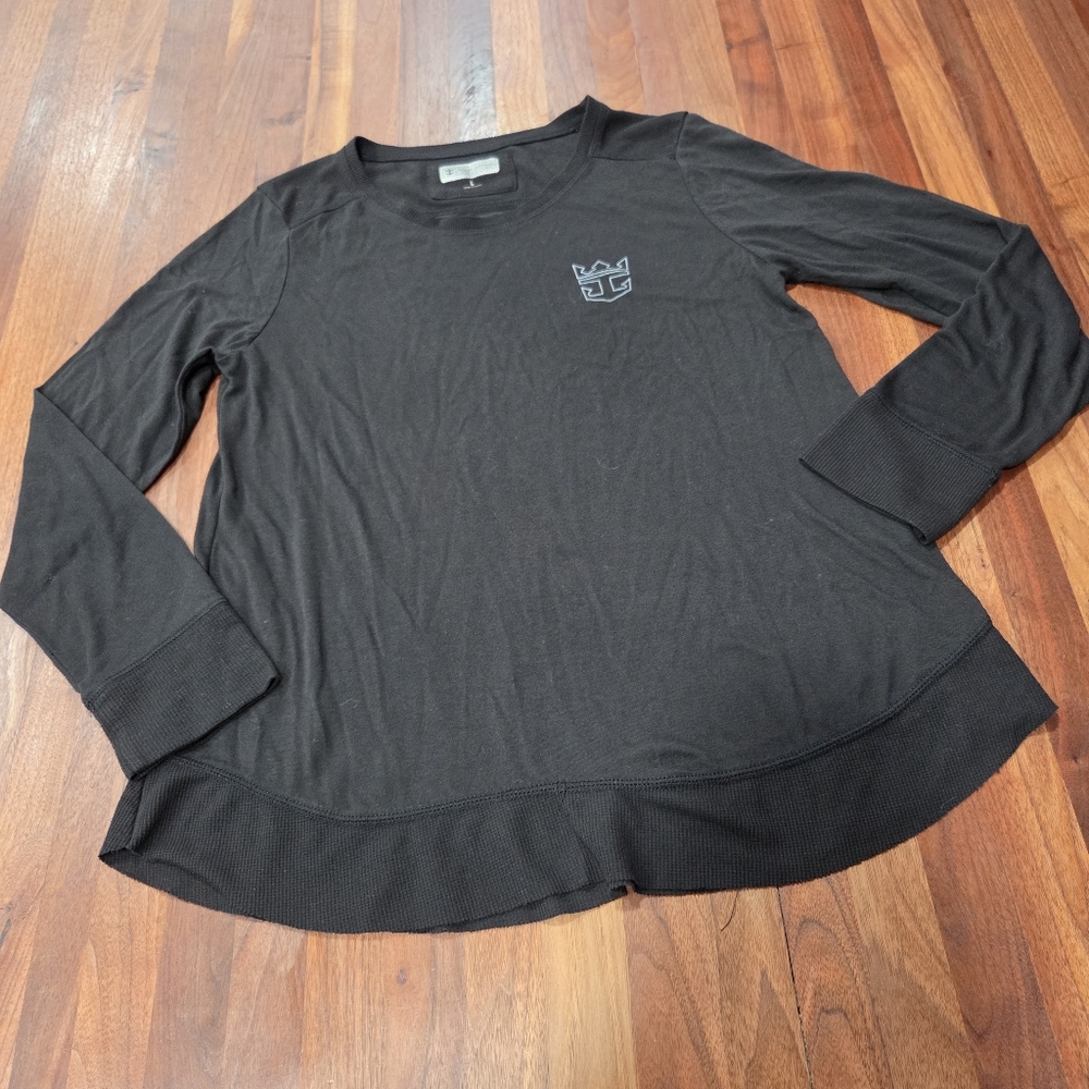 Royal Caribbean International Black Long Sleeve Top With Logo Size LARGE